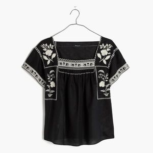 Madewell Embroidered Wildfield top